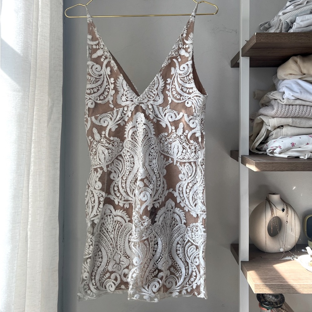Free People White Lace Dress Size 2